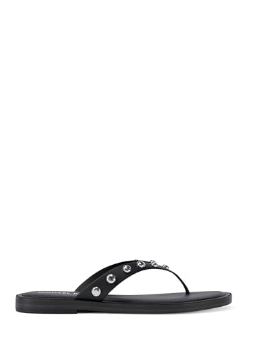 Michael Kors Women's Koko Flip Flop, Dome Studs/Black, 11