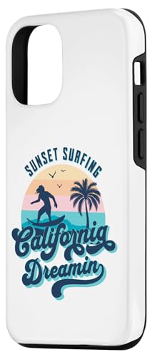 iPhone 14 Sunset Surfing California Dreamin USA Surfer Case