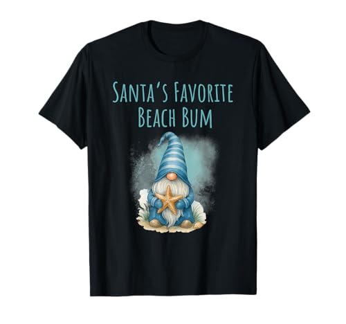 Santa's Favorite Funny Christmas Gnome T-Shirt