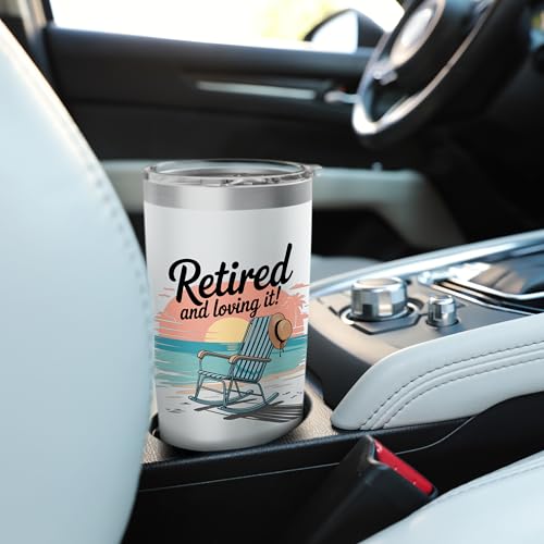 Retired and Loving It Stainless Steel Insulated Tumbler