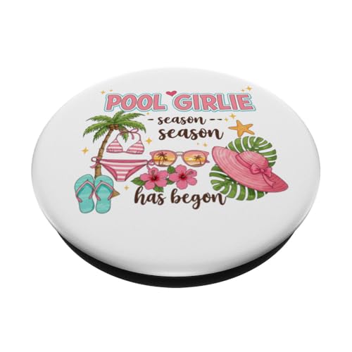 Pool Girlie Summer PopSockets Adhesive PopGrip
