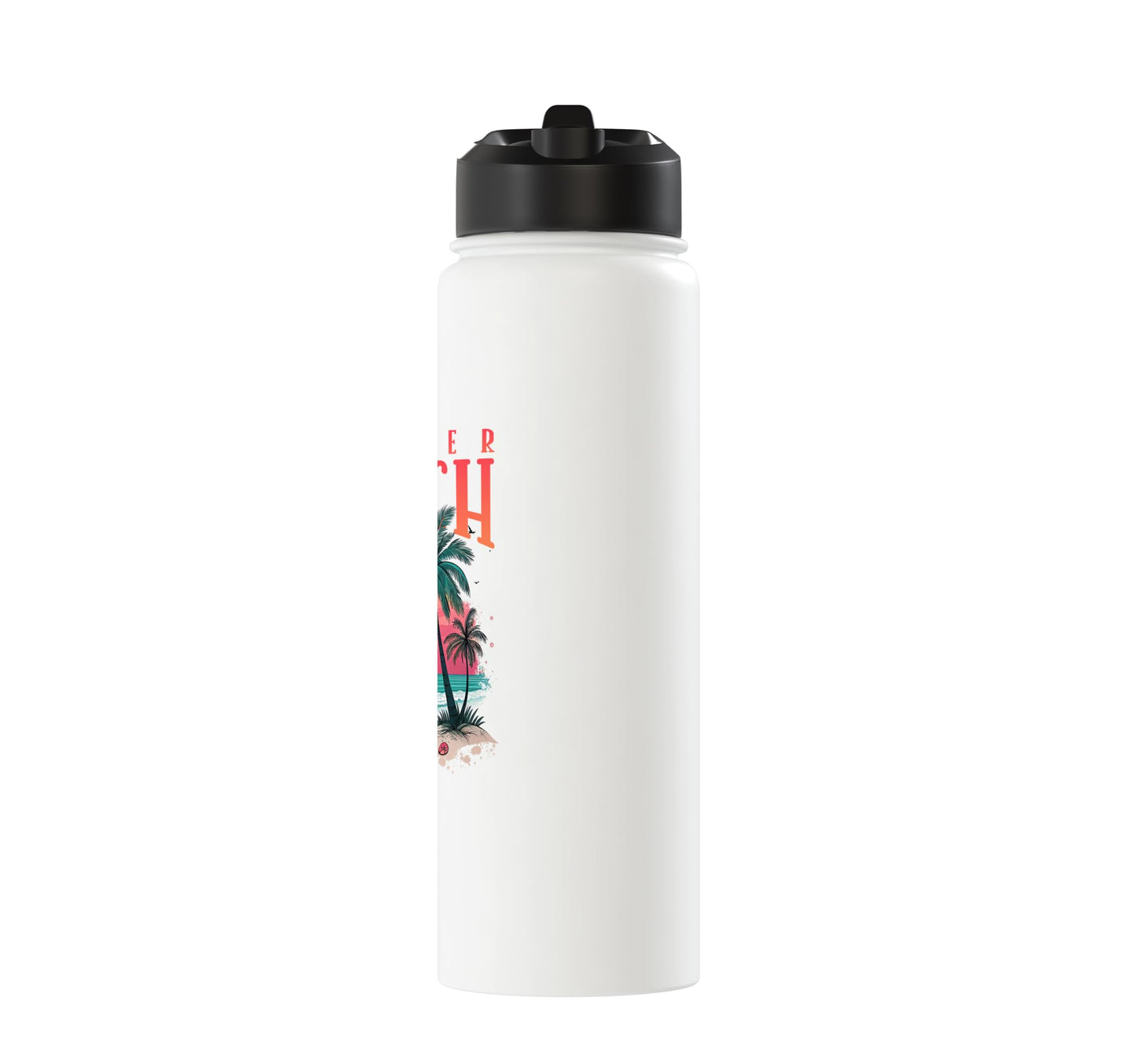 Summer Beach Surf Stainless Steel Insulated Water Bottle