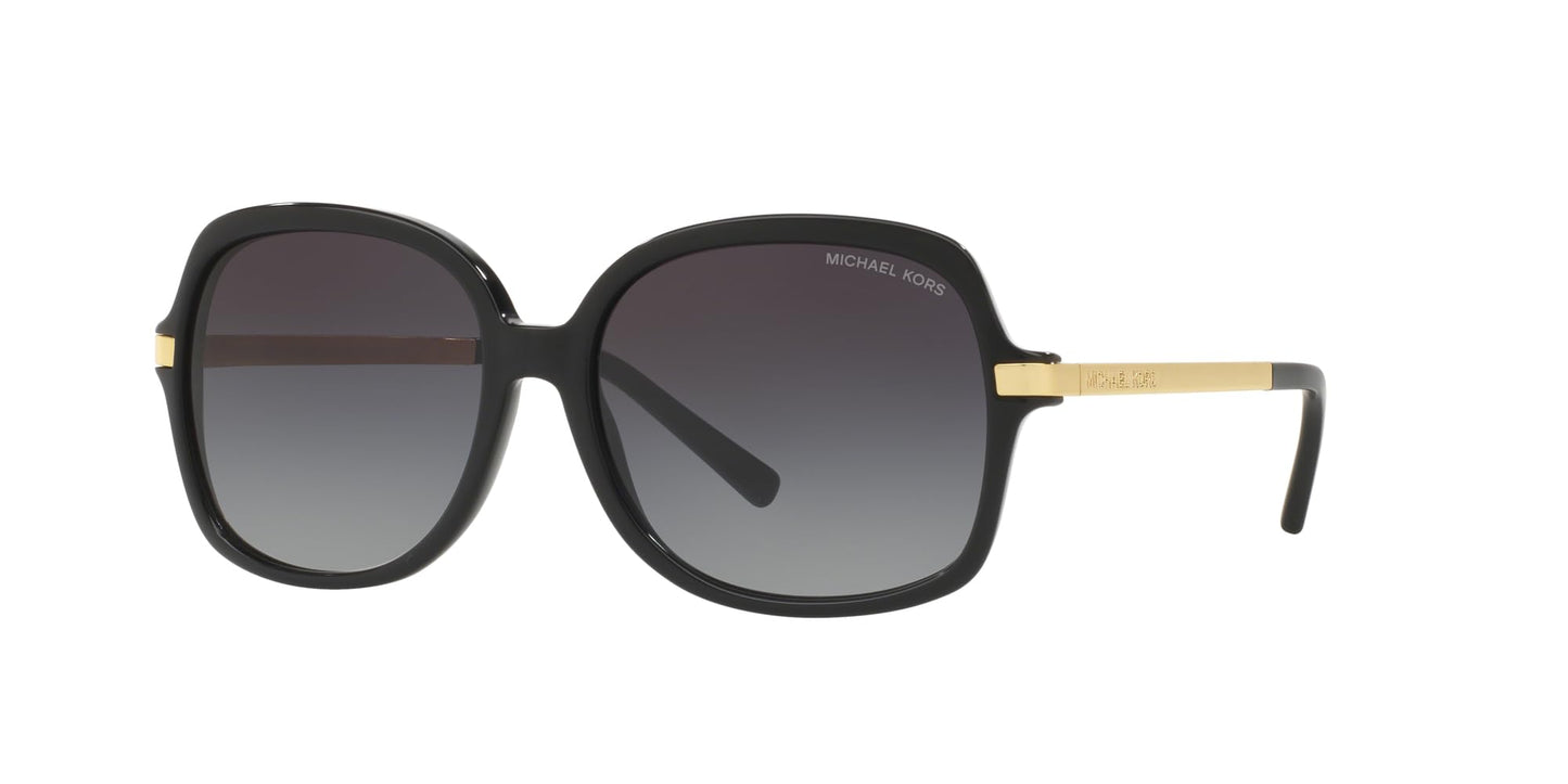 Michael Kors MK2024 Adrianna II Sunglasses, Black/Light Grey Gradient, 57 mm