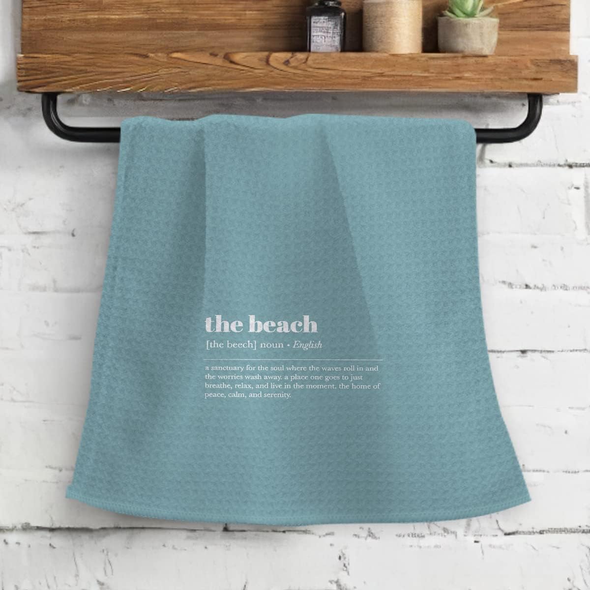 OHSUL The Beach Definition Kitchen Towels Dish Towels Dishcloth,Summer Hand Towels Tea Towel for Bathroom Kitchen Decor,Housewarming Gifts