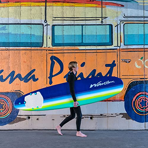 WAVESTORM 8ft Premium Classic Longboard Surfboard,BLT,8 Feet x 22.5 Inch x 3.25 Inch