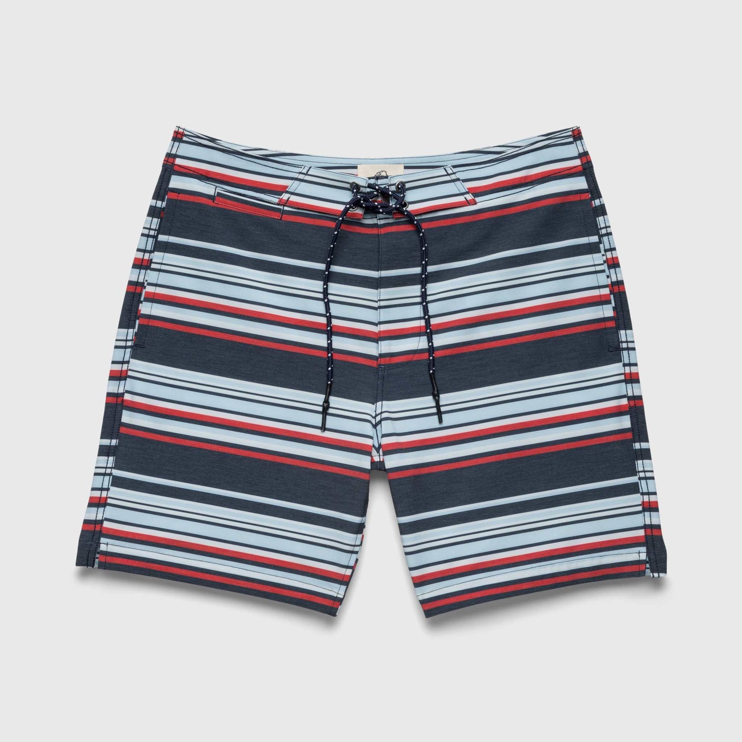 Duke 7.25” Stripe Boardshort - Navy Combo