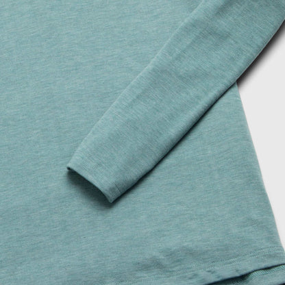 Sean Ultra Soft Classic Henley - Aqua Heather