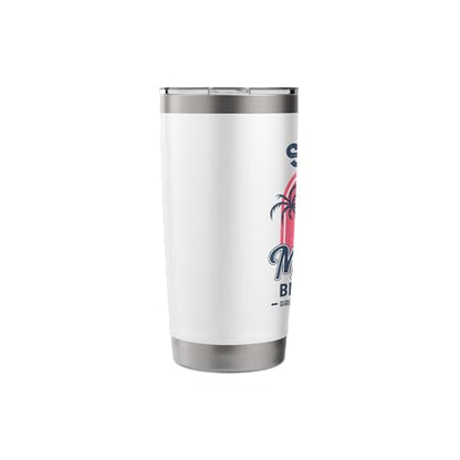Women's Salty Mom Funny Beach Stainless Steel Insulated Tumbler