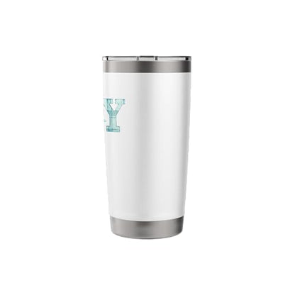 Joy Coastal Christmas Wreath Stainless Steel Insulated Tumbler
