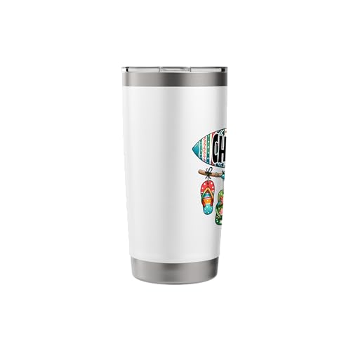 Merry Christmas Surfboard Flip Flop Stainless Steel Insulated Tumbler