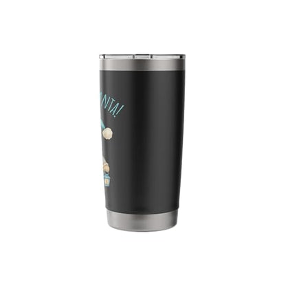 Surf's Up Santa Funny Christmas Gnome Stainless Steel Insulated Tumbler