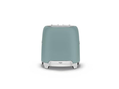 SMEG 2 Slice Toaster with 6 Presets and Defrost Function and Removable Crumb Tray (Jade)