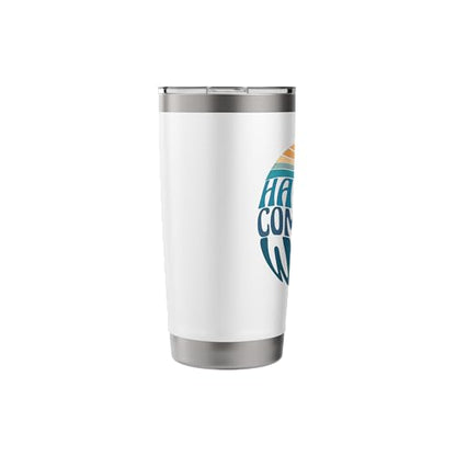 Happiness Comes In Waves Stainless Steel Insulated Tumbler