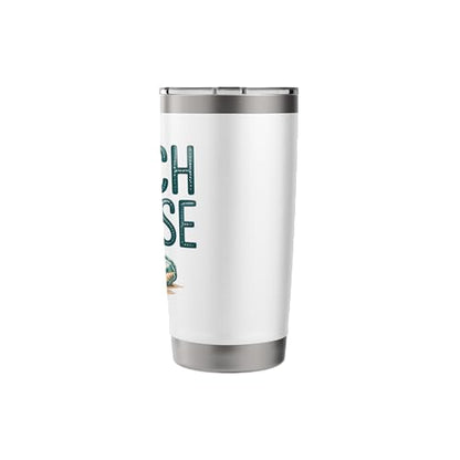 Beach Please Funny Stainless Steel Insulated Tumbler