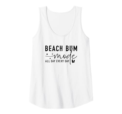 Womens Beach Bum Mode Tank Top