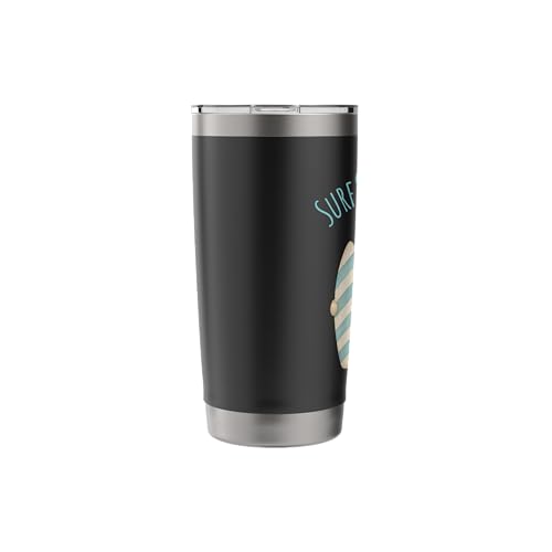 Surf's Up Santa Funny Christmas Gnome Stainless Steel Insulated Tumbler