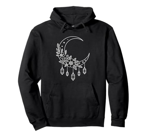 Celestial Moon Boho Pullover Hoodie