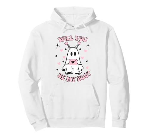Valentine's Day Ghost Pullover Hoodie