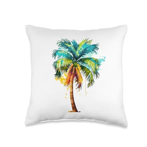 Palm Tree Throw Pillow
