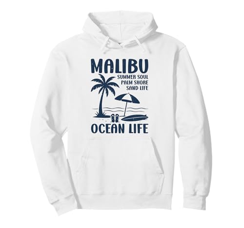 California Memories Malibu Ocean Life Pullover Hoodie