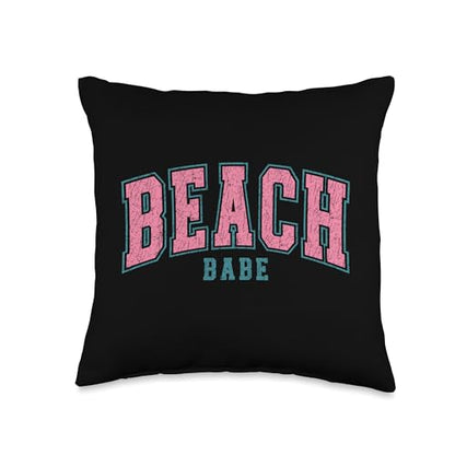 Beach Babe Throw Pillow