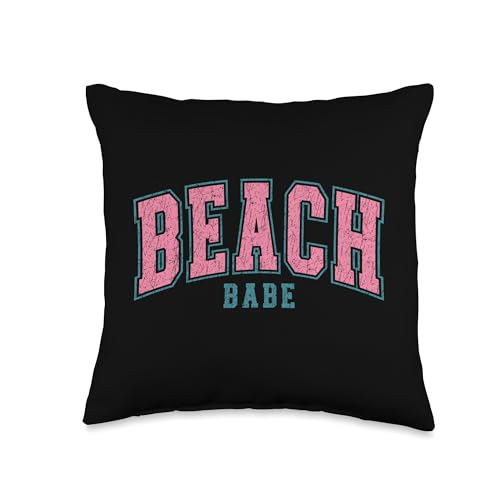 Beach Babe Throw Pillow