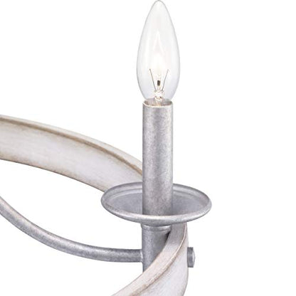Progress Lighting Gulliver Collection 5-Light Coastal Chandelier Light Galvanized,Gray