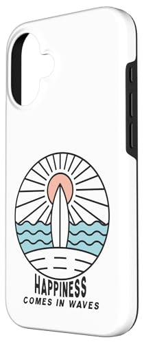 Happiness Comes In Waves Case for iPhone 16