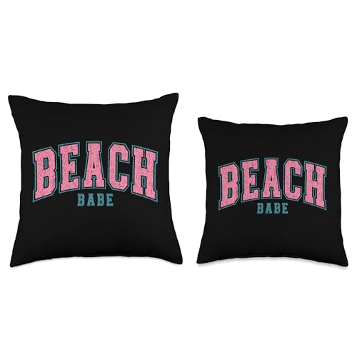 Beach Babe Throw Pillow