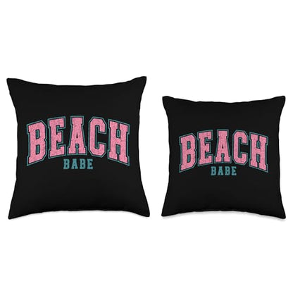 Beach Babe Throw Pillow