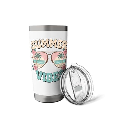 Summer Vibes Tropical Stainless Steel Insulated Tumbler