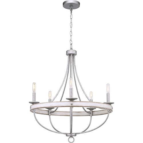 Progress Lighting Gulliver Collection 5-Light Coastal Chandelier Light Galvanized,Gray