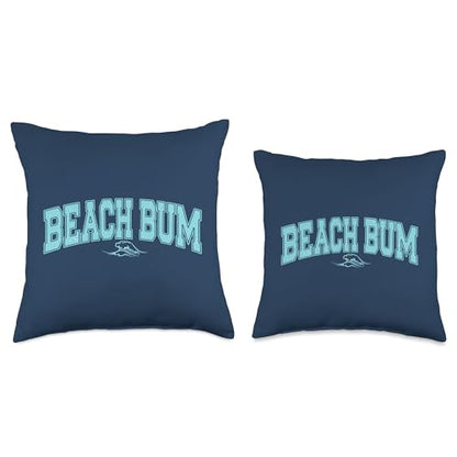 Beach Bum Throw Pillow