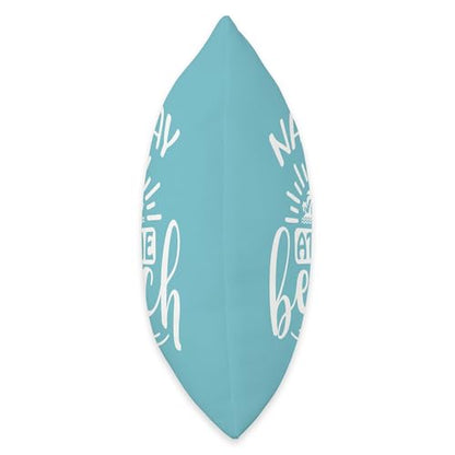 Namastay At The Beach Throw Pillow