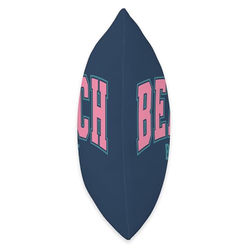 Beach Babe Varsity Throw Pillow