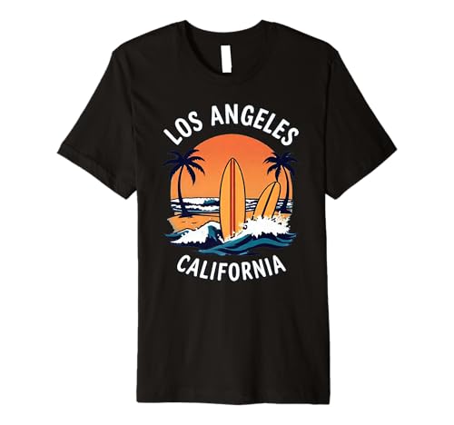 Los Angeles California Surfing Premium T-Shirt