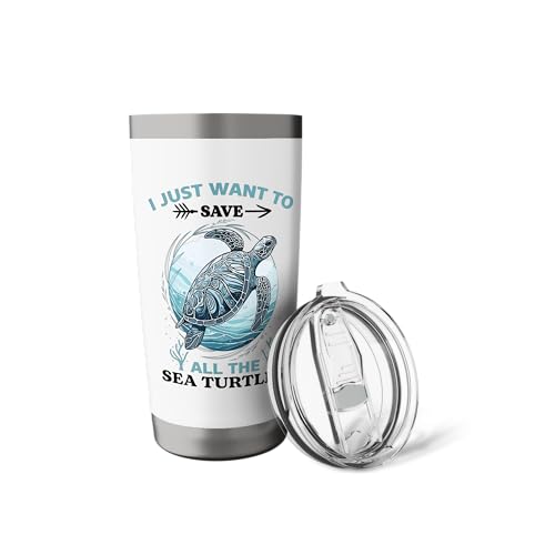 I Just Want To Save All The Sea Turtles Stainless Steel Insulated Tumbler