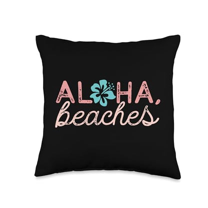 Aloha Beaches Throw Pillow