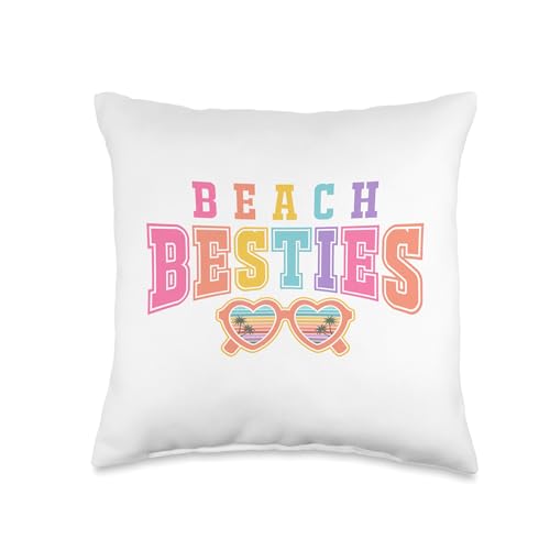 Beach Besties Throw Pillow