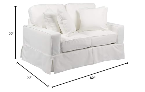 Sunset Trading Americana Slipcovered Loveseat