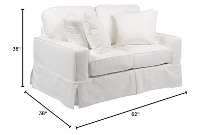 Sunset Trading Americana Slipcovered Loveseat