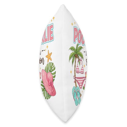 Pool Girl Summer Throw Pillow