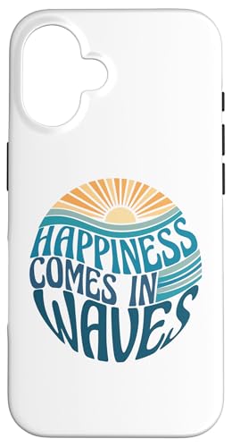 iPhone 16 Happiness Comes In Waves Case