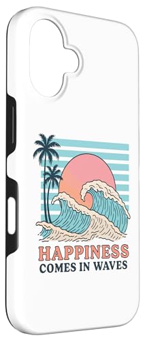 Happiness Comes in Waves Case for iPhone 16