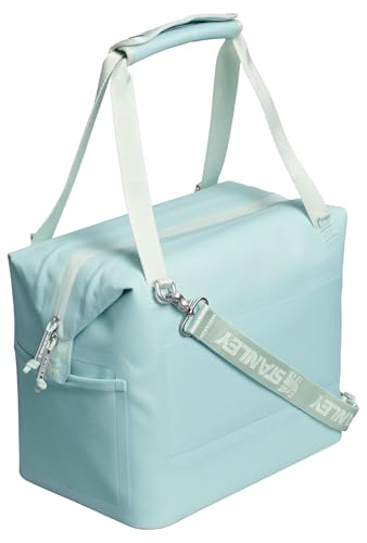 STANLEY All Day Julienne Midi Soft Cooler Bag and Lunch Box 12 Quarts | 20 Can Cooler with Handles and Strap | Stays Cold for Hours | Insulated Travel Bag with Zipper | BPA-Free | Seafoam