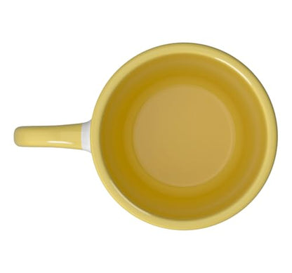 Salty Tropical Ceramic Mug, Yellow/White