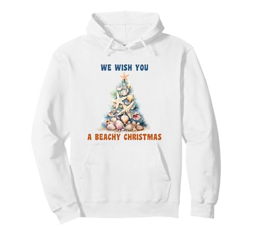 We Wish You A Beachy Christmas Pullover Hoodie