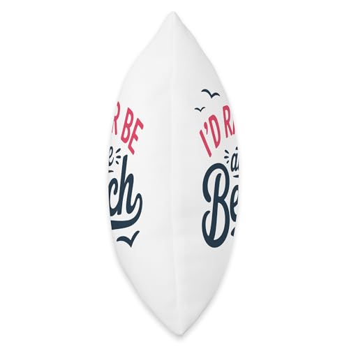 I'd Rather Be at The Beach Throw Pillow