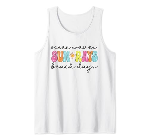 Ocean Waves Beach Days Tank Top