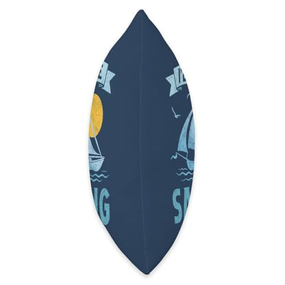 I'd Rather Be Sailing Throw Pillow